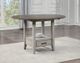 Steve Silver Co. Abacus Smoky Honey Counter Height Dining Table with Butterfly Leaf and Smoky Alabaster Base-4