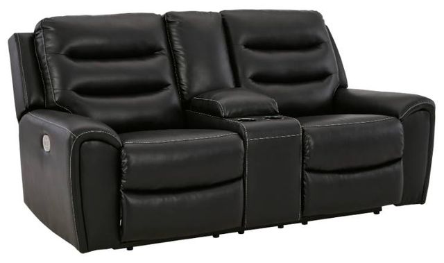 Signature Design by Ashley® Warlin 2-Piece Black Living Room Set-2