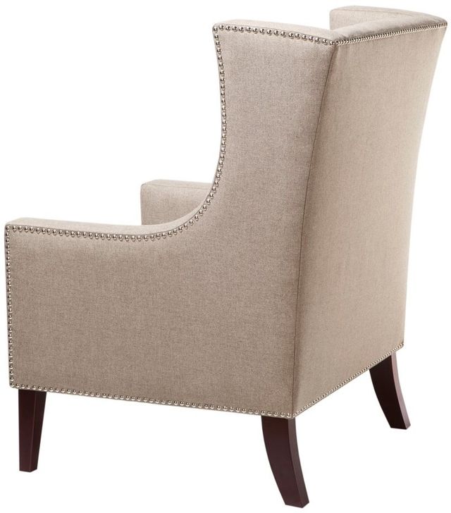 Olliix by Madison Park Taupe Barton Wing Chair-1