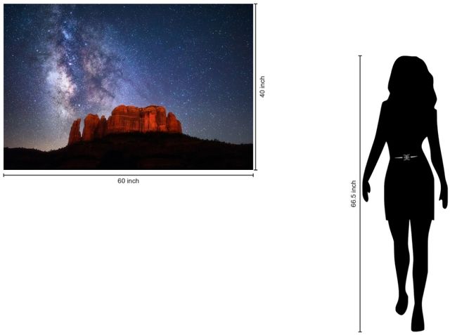 Classy Living Cathedral Rock Sedona Wall Art-2