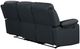 Global Furniture USA U6026 Black Manual Reclining Sofa with LED-3