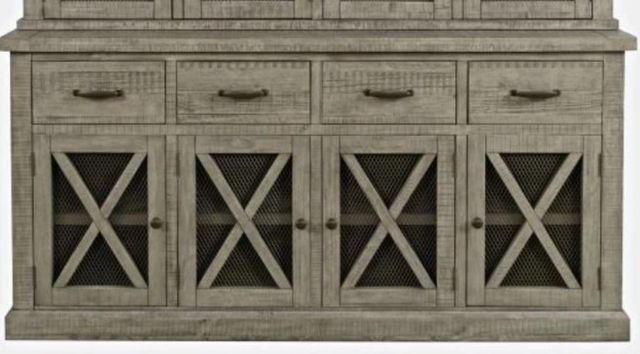 Jofran Inc. Telluride Driftwood Hutch with Touch Light-3