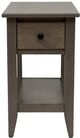 Amish Works Driftwood Brown 1-Drawer Chairside Table-3