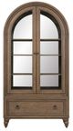 Liberty Furniture Americana Farmhouse Black/Dusty Taupe Arched Display Cabinet-2