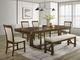 Crown Mark Broadmoor Beige/Brown Dining Bench-1