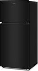 Whirlpool® 28" 14.3 Cu. Ft. Black Top Freezer Refrigerator with Total Coverage Cooling-2