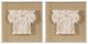 A & B Home 2-Piece Washed White Wall Art Set-0