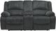 Signature Design by Ashley® Draycoll Slate Manual Reclining Loveseat with Console-1