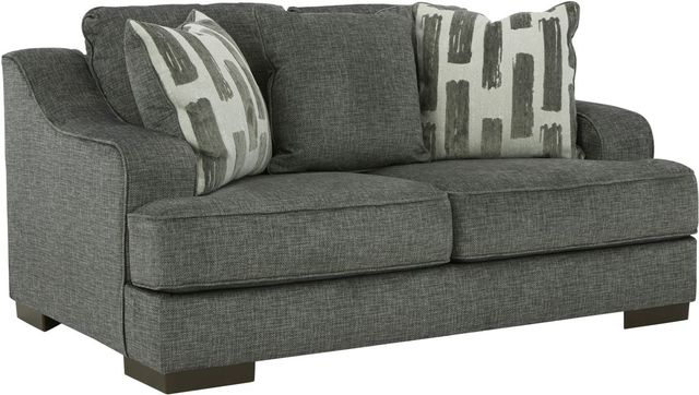 Benchcraft® Lessinger 2-Piece Pewter Living Room Set-2