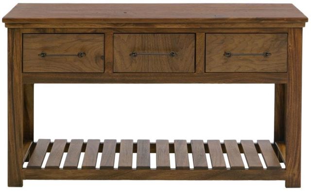 International Furniture Direct Walnut Reddish Brown 54" Sofa Table-3