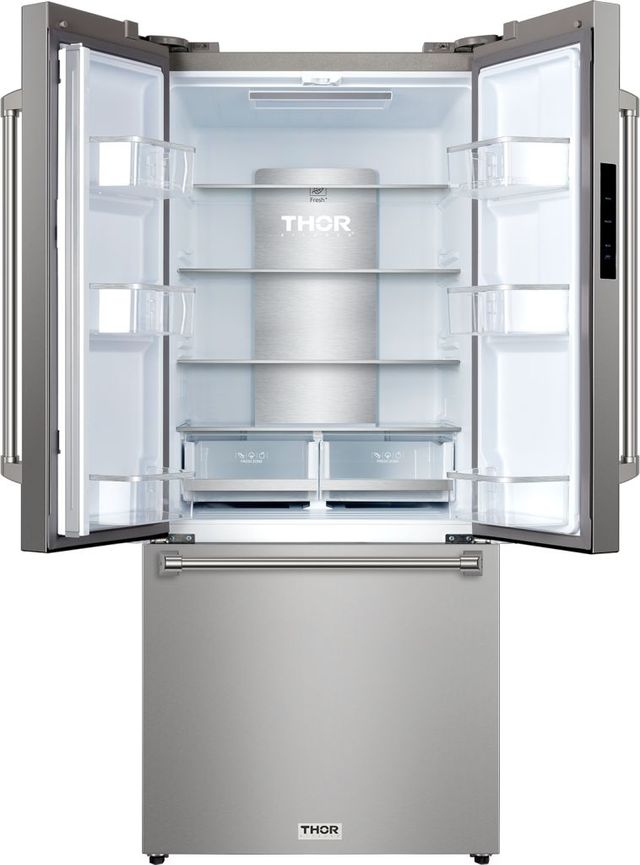 Thor Kitchen® Gordon Ramsay Series 30 in. 17.7 Cu. Ft. Stainless Steel Counter Depth French Door Refrigerator-1