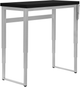 Monarch Specialties Inc. Black/Silver Adjustable Computer Desk-1