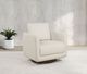Coaster® Iris Ivory Upholstered Swivel Accent Chair-1