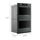 KitchenAid® 30" Juniper Smart Double Electric Wall Oven with Assisted Cook Cycles-2