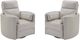 Parker House® Radius 2-Piece Florence Ivory Power Swivel Glider Recliner Set-0
