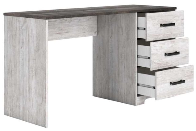 Signature Design by Ashley® Shawburn Dark Charcoal Gray/White Home Office Desk-2