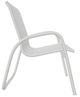 Telescope Casual Gardenella Abalone/Snow Aluminum/Fabric Outdoor Sling Stacking Arm Chair-2