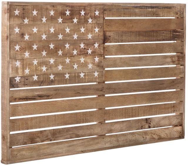 Signature Design by Ashley® Jonway Antique Brown Flag Wall Art-1