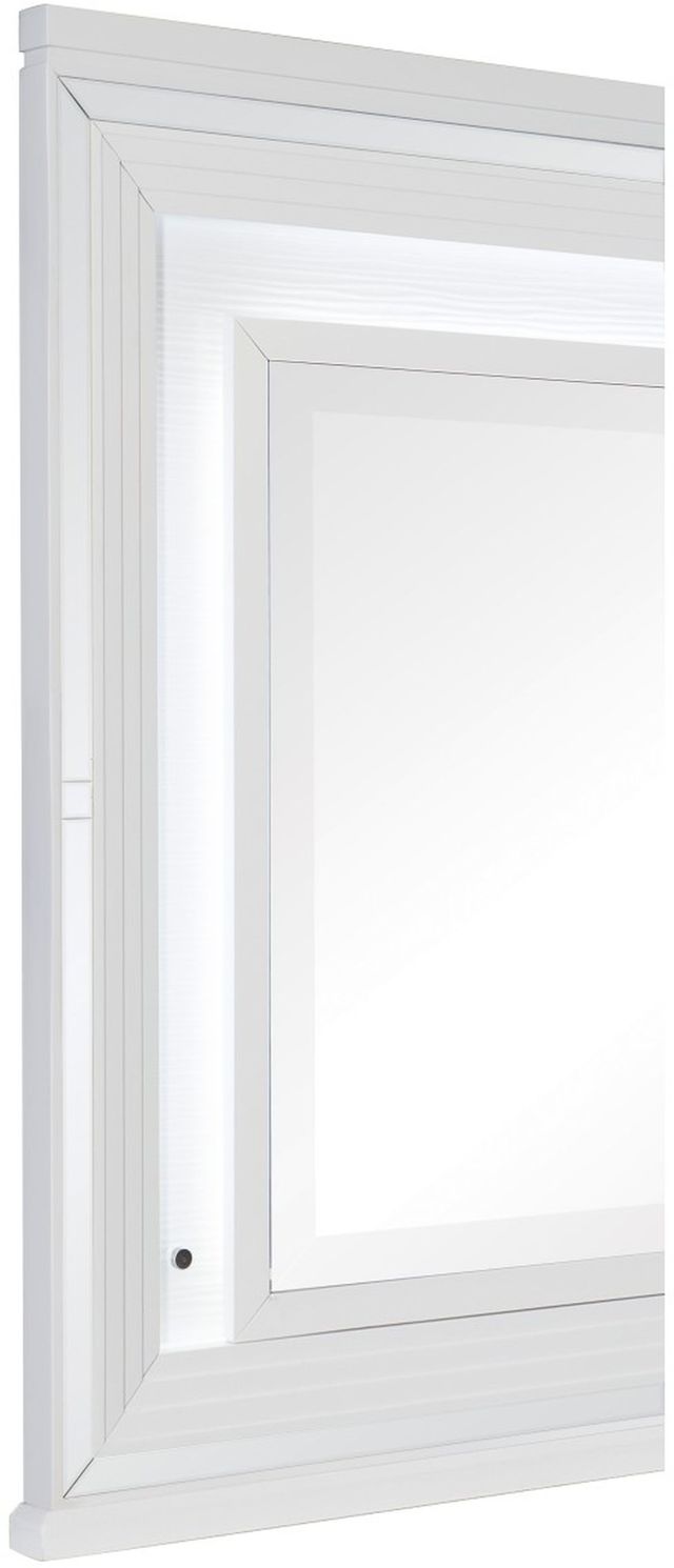 Mazin Furniture Tamsin White Metallic Dresser Mirror-1