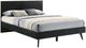 Armen Living Petra Black Queen Platform Simple Bed-0