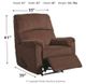 Signature Design by Ashley® Nerviano Chocolate Zero Wall Manual Recliner-4