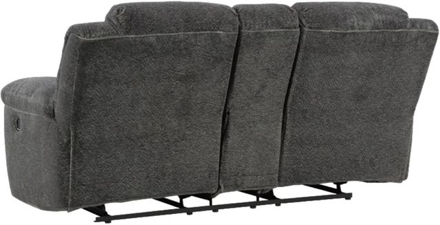 Signature Design by Ashley® Frohn Graphite Reclining Loveseat with Console-3