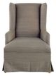 A & B Home Taupe  Accent Chair-1