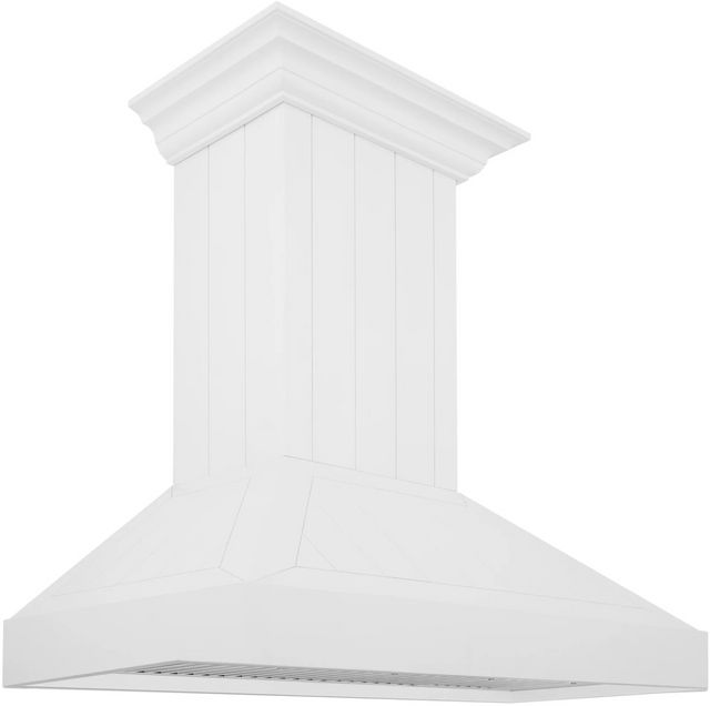ZLINE 36" Shiplap Bright White Wall Mounted Range Hood-2