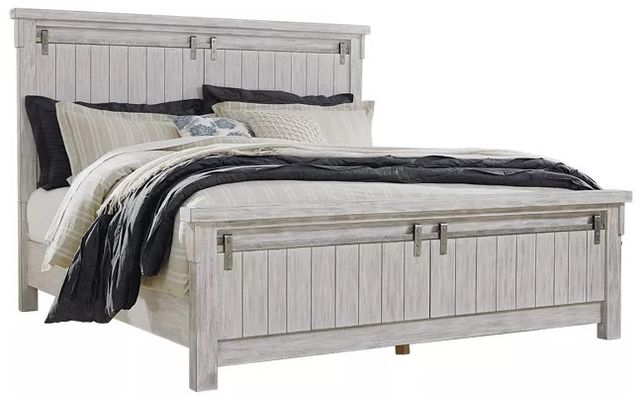 Signature Design by Ashley® Brashland 5-Piece White King Panel Bed Set-1