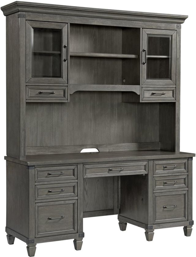 Intercon Foundry Brushed Pewter 66" Credenza-2