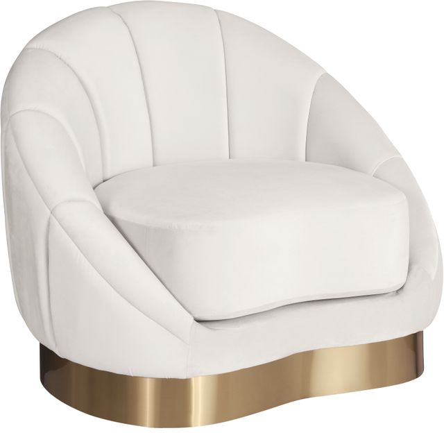 Meridian Furniture Shelly Cream Upholstered Chair-0