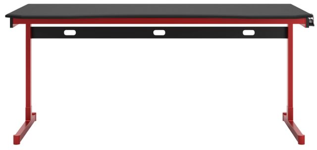 Signature Design by Ashley® Lynxtyn Black/Red Office Desk-1