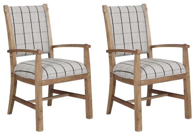 Signature Design by Ashley® Ridgester Light Brown Arm Chair-3