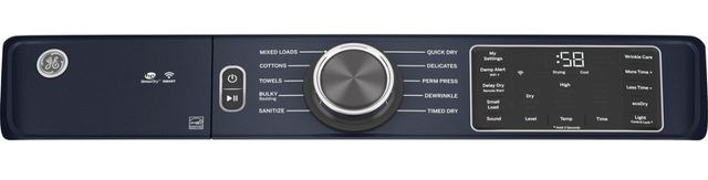 GE® ENERGY STAR® 7.8 Cu. Ft. Sapphire Blue Smart Front Load Gas Dryer with Sanitize Cycle-3
