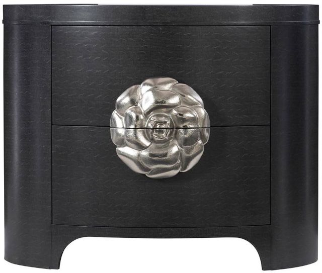 Bernhardt Silhouette Figured Onyx Nightstand-1