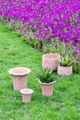 A & B Home 3-Piece Brown Planter Set-4