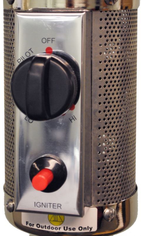 Sunheat® 41,000 BTU's Golden Hammered Round Patio Heater-1