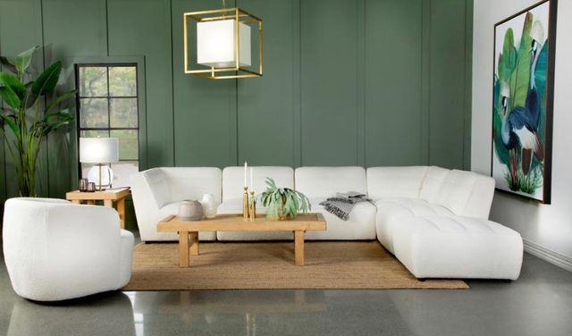 Coaster® Sunny Natural Upholstered Ottoman -2