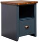 Legends Home Nantucket Blue Denim/Whiskey File Cabinet-0