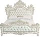ACME Furniture Adara Antique White/Pearl White Eastern King Panel Bed-2