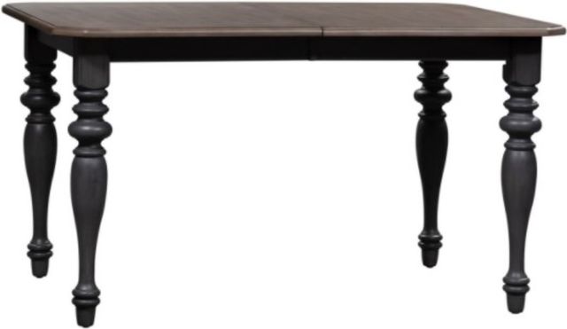 Liberty Furniture Ocean Isle Slate Dining Table with Weathered Pine Top-2