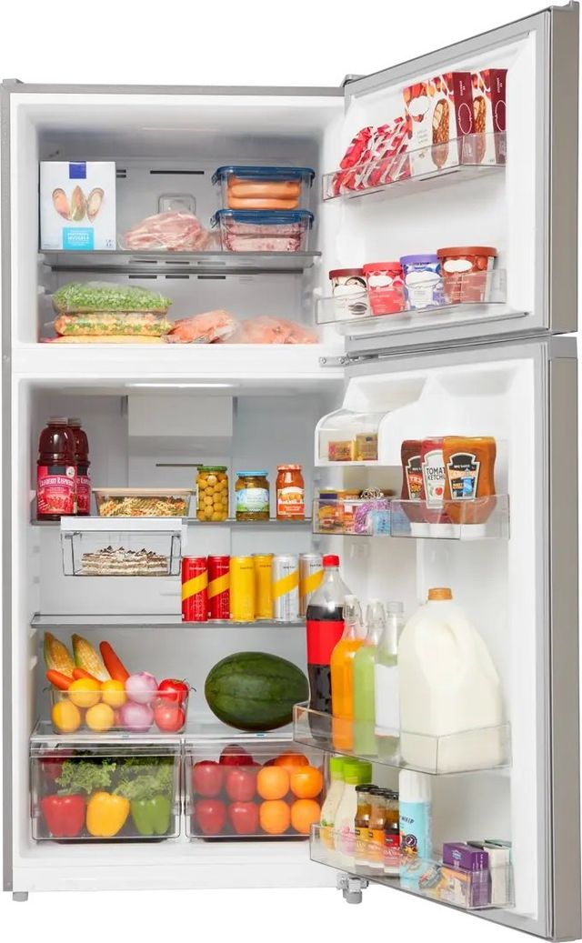 Midea® 30" 20.5 Cu. Ft. Stainless Steel Top Freezer Refrigerator-4
