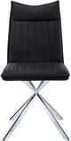 Monarch Specialties Inc. 2-Piece Black/Chrome Starburst Side Chair Set-2
