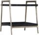 Hooker® Furniture Chapman Charred Black Shou Sugi Ban End Table with Pewter Frame-0