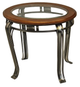 Forge Design Sevane Glass Top End Table with Metal Legs -2