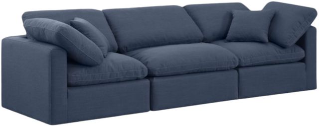 Meridian Furniture Indulge Navy 105" Sofa-0