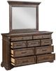 New Classic® Home Furnishings Mar Vista Walnut Dresser and Mirror Set-3