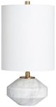 Crestview Collection Clements Burnished/Polished White Table Lamp-0