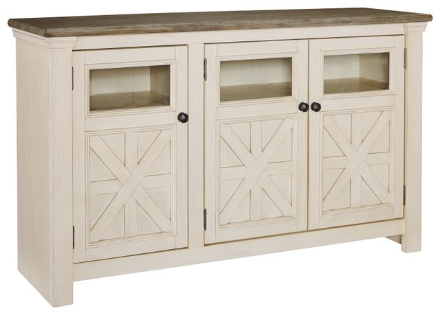 Signature Design by Ashley® Bolanburg Weathered Gray/White 60" TV Stand