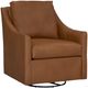 Bassett® Furniture Customizable Sloan Leather Slope Arm Swivel Glider Chair-0